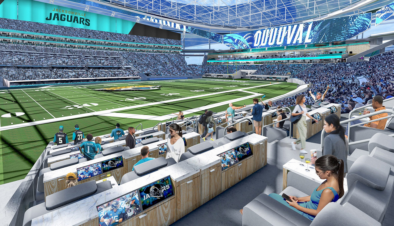Стадион Jacksonville Jaguars накроют зеркальным навесом от жары и дождя